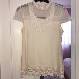 Zara basic beige top